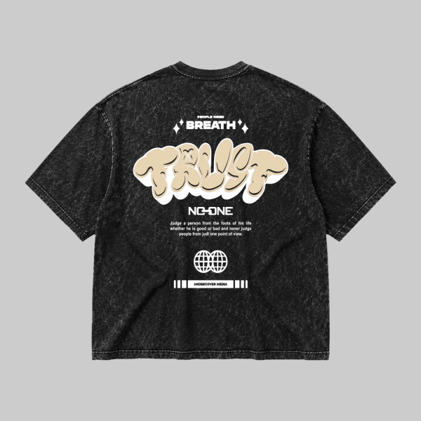 Breathe Nobody Acid Wash T-Shirt
