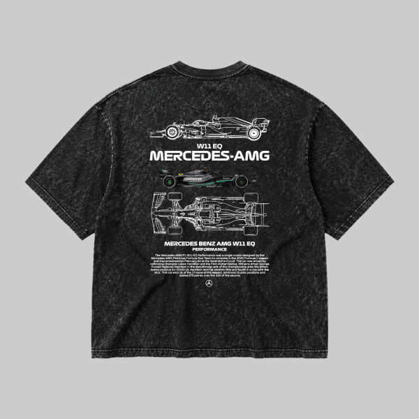 AMG Petronas F1 Acid Wash T-Shirt